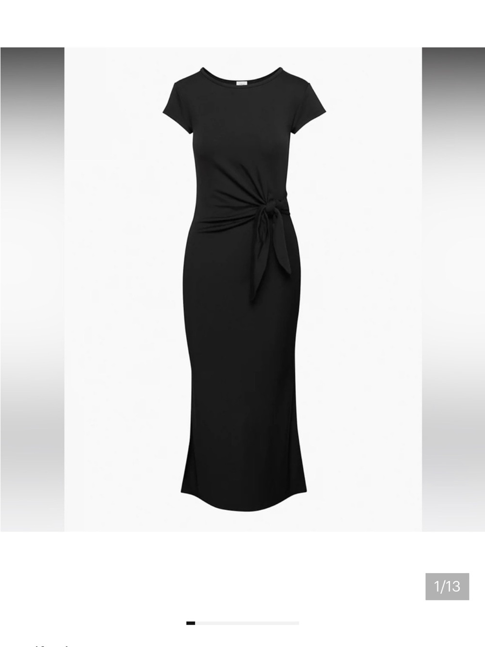 Wilfred | Black crewneck t-shirt midi dress | medium NWOT